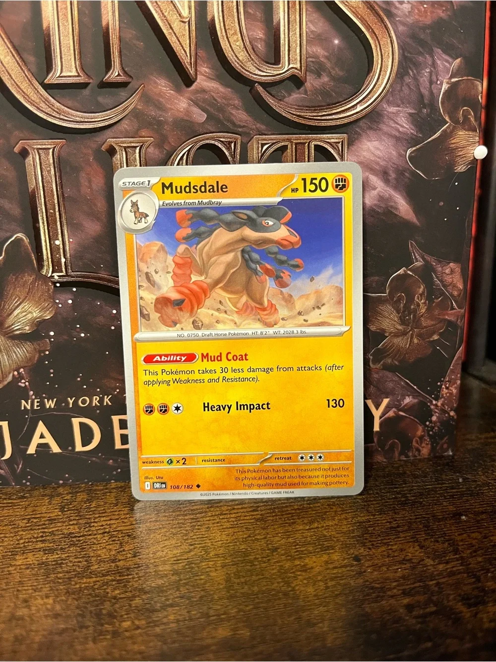 Pokemon  Mudsdale Destined Rivals Card Regular 108/182